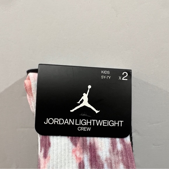 Jordan, Lightweight, Kids Crew Socks, 2 Pack - Picture 5 of 5